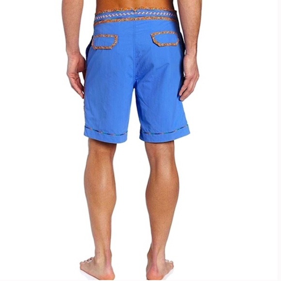 ROBERT GRAHAM QUEEQUEG Swim Trunks Board Shorts Swimwear Size 38 - Picture 5 of 7